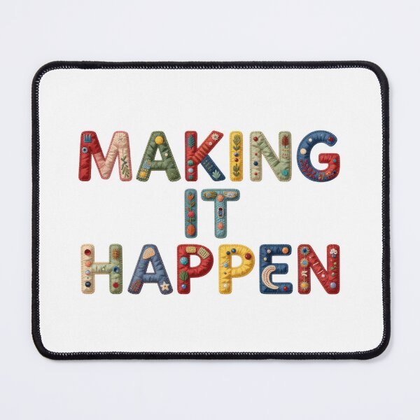 Item preview, MAKING IT HAPPEN - IN COLORFUL FAUX LETTERING designed and sold by AlexOBrienArt.