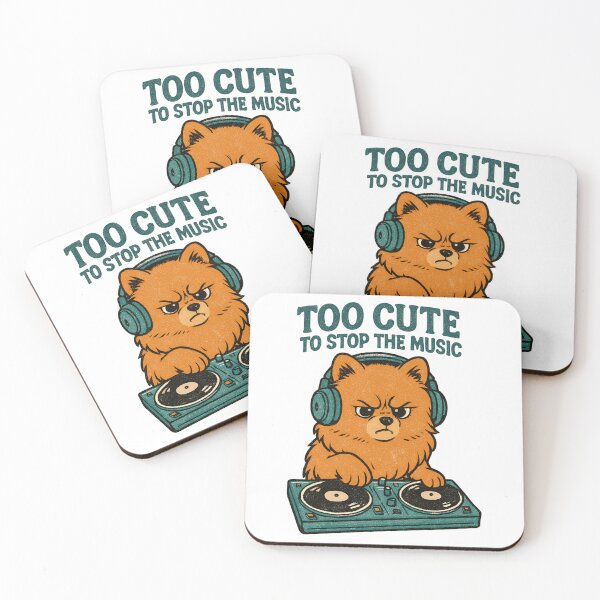 Item preview, Pomeranian DJ Shirt Retro | Too Cute to Stop Music designed and sold by Pineapple-Tree.