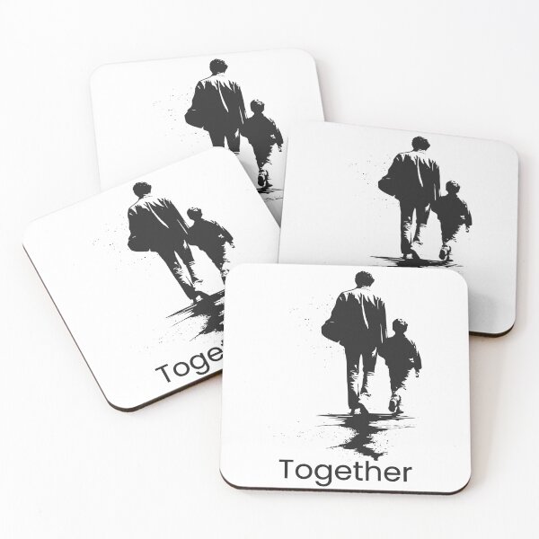 Item preview, Together – Male Caregiver and Child Silhouette Art designed and sold by WayOutWorks.