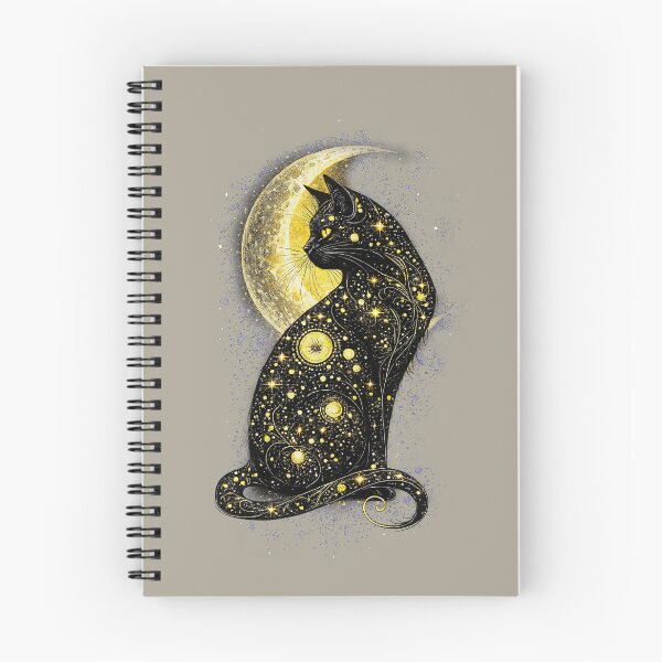 Item preview,  Cat and Gold Moon minimalist art. designed and sold by Natart1004.
