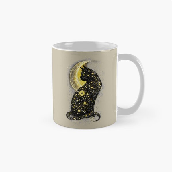 Item preview,  Cat and Gold Moon minimalist art. designed and sold by Natart1004.