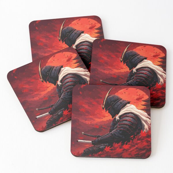 Item preview, Crimson Moon Samurai in Autumn Storm designed and sold by -DEEWOLF-.