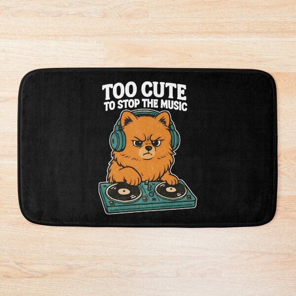 Item preview, Pomeranian DJ Shirt Retro | Too Cute to Stop Music designed and sold by Pineapple-Tree.