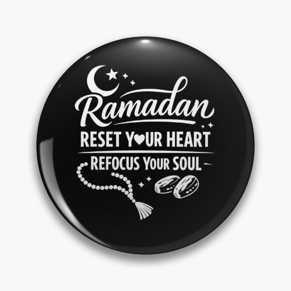Item preview, Ramadan Reset Your Heart Refocus Your Soul – Islamic Spiritual Quote designed and sold by bilal sibgui.