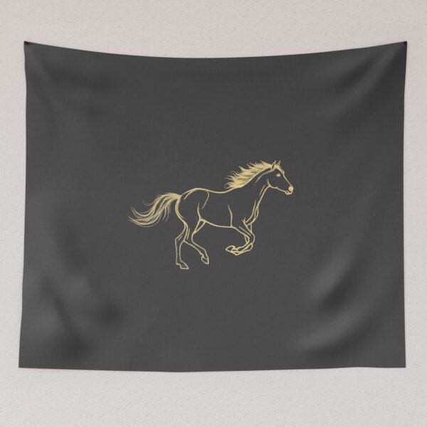Item preview, Golden Dust Galloping Horse Luxury designed and sold by avwear.