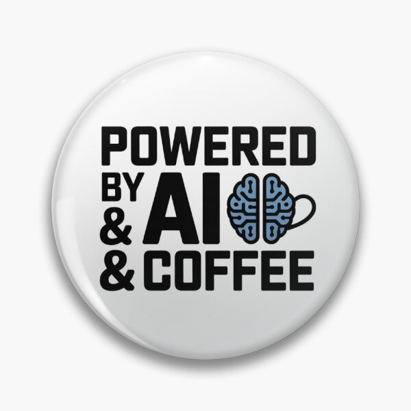 Item preview, Powered by AI and Coffee | Tech & Programmer Gift designed and sold by AlwaysBeGreat.