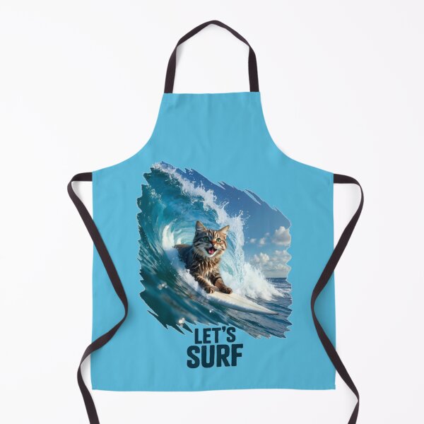 Item preview, Cute cat surfing designed and sold by UrbanView.