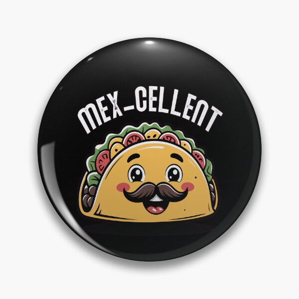 Item preview, Funny Taco Eating Lover Humor Art Design MEX-CELLENT designed and sold by fantasticdesign.