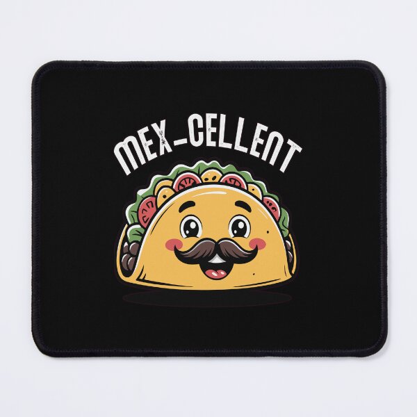 Item preview, Funny Taco Eating Lover Humor Art Design MEX-CELLENT designed and sold by fantasticdesign.