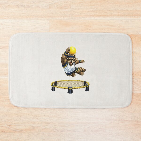Item preview, Roundnet Raccoon Spike – Dynamic Sport Illustration designed and sold by Ombrya.