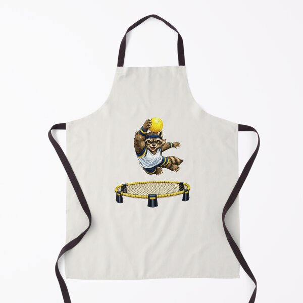 Item preview, Roundnet Raccoon Spike – Dynamic Sport Illustration designed and sold by Ombrya.