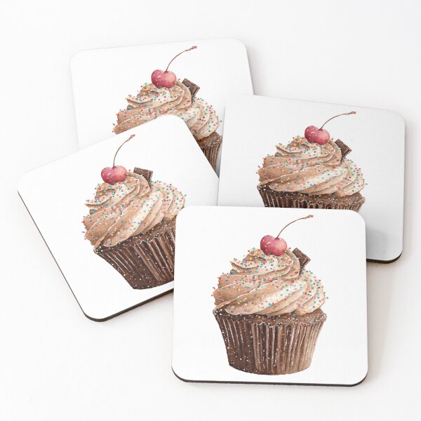 Item preview, Chocolate cupcake with a cherry on top designed and sold by MendaciousMina.