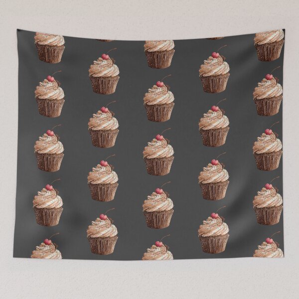 Item preview, Chocolate cupcake with a cherry on top designed and sold by MendaciousMina.