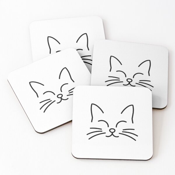Item preview, Minimal Single Line Cat Face – Modern Line Art Pet Design designed and sold by EchopawCo.