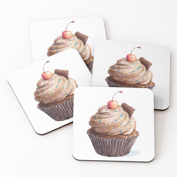 Item preview, Chocolate cupcake with a cherry on top designed and sold by MendaciousMina.
