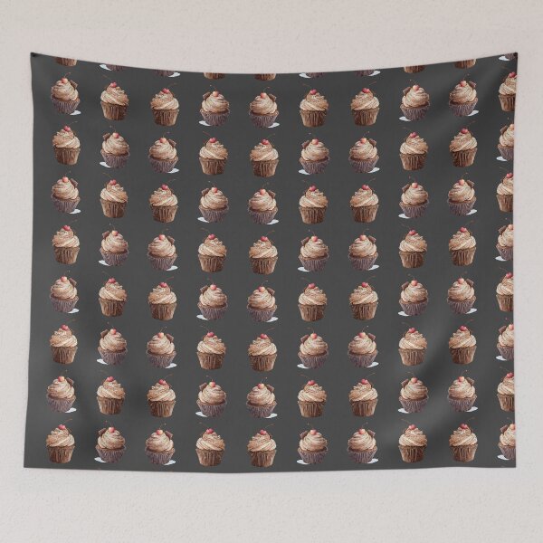 Item preview, Mini Chocolate cupcakes with a cherry on top sticker pack designed and sold by MendaciousMina.