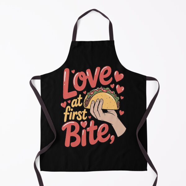 Item preview, Funny Taco Eating Lover Humor Art Design Love At Frist Bite designed and sold by fantasticdesign.