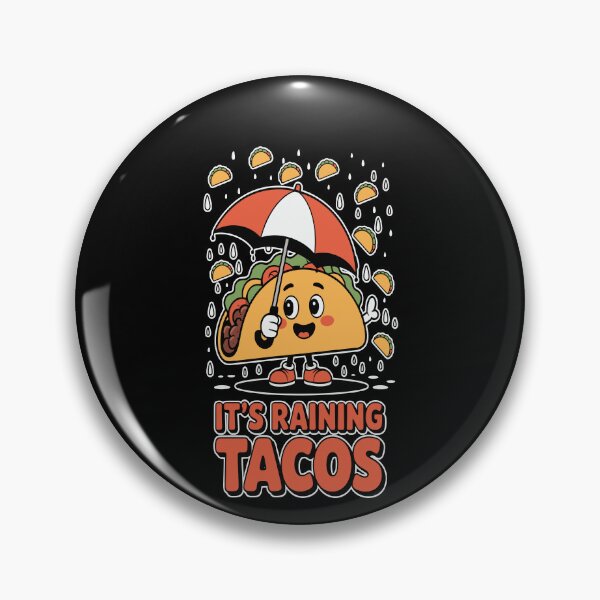 Item preview, Funny Taco Eating Lover Humor Art Design It's Raining Tacos designed and sold by fantasticdesign.