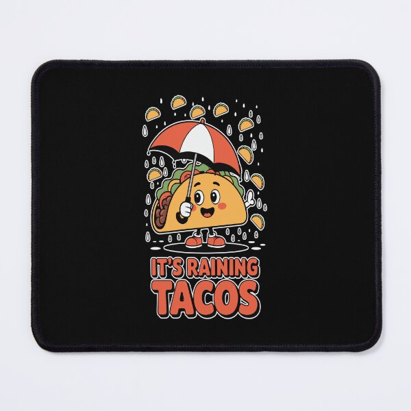 Item preview, Funny Taco Eating Lover Humor Art Design It's Raining Tacos designed and sold by fantasticdesign.