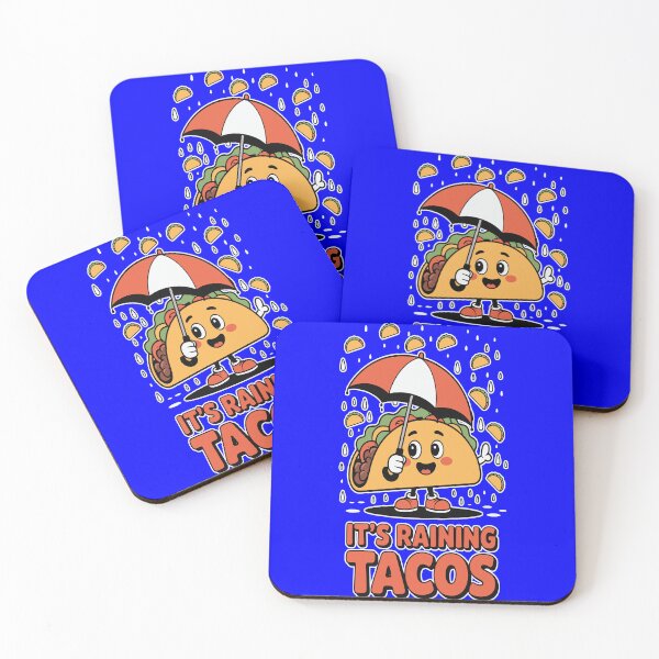 Item preview, Funny Taco Eating Lover Humor Art Design It's Raining Tacos designed and sold by fantasticdesign.