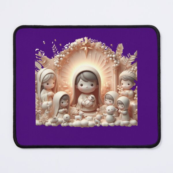 Item preview, Jesus, Savior of His People – Cute 3D Nativity Grace Label  designed and sold by PaintMeWorld.