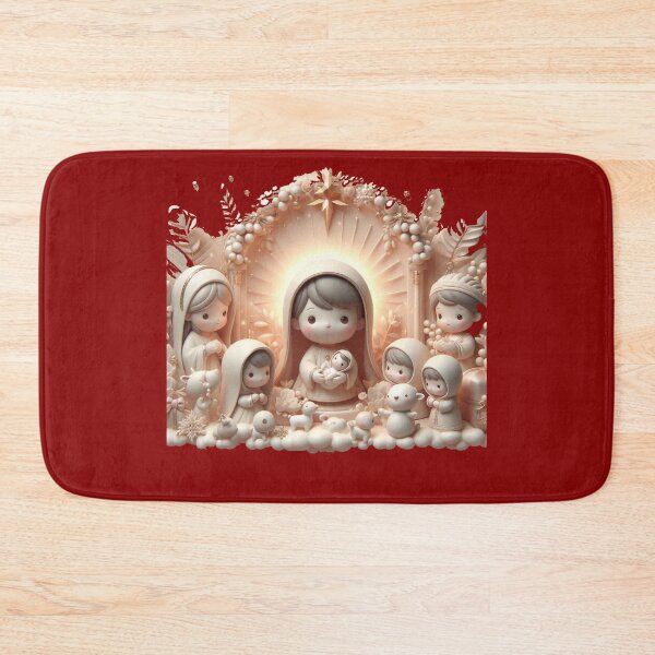 Item preview, Jesus, Savior of His People – Cute 3D Nativity Grace Label  designed and sold by PaintMeWorld.