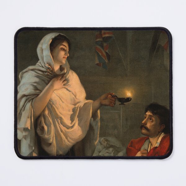Item preview, Florence Nightingale, The Lady with the Lamp - Henrietta Rae designed and sold by forgottenbeauty.