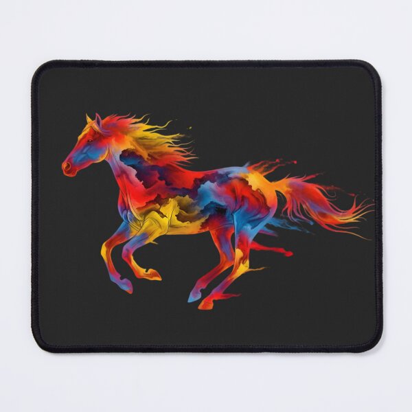 Item preview, Multicolor Paint Splash Galloping Horse designed and sold by avwear.