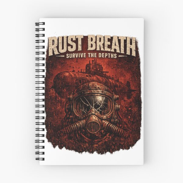 Item preview, Rust Breath – Survive The Depths | Dark Deep Sea Horror Artwork designed and sold by LatestDesign95.