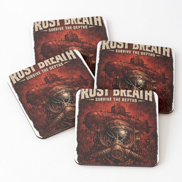 Item preview, Rust Breath – Survive The Depths | Dark Deep Sea Horror Artwork designed and sold by LatestDesign95.