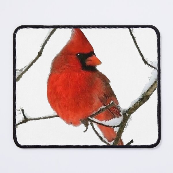 Item preview, Northern Cardinal Digital Oil Painting – Vibrant Spring Bird Art for Nature Lovers designed and sold by GL Digital Artwork .