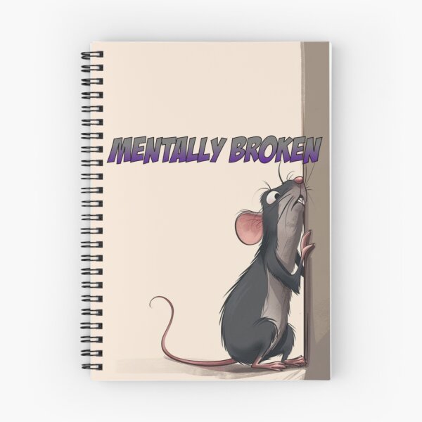 Item preview, Street Mouse Soft Chaos Collection – Mentally Broken Dark Humor  Rat Meme designed and sold by MiraLumeStudio.