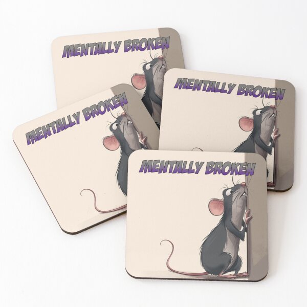 Item preview, Street Mouse Soft Chaos Collection – Mentally Broken Dark Humor  Rat Meme designed and sold by MiraLumeStudio.