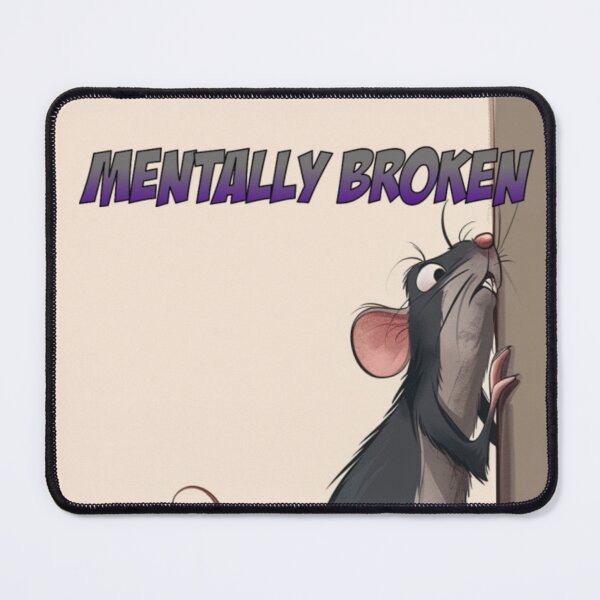 Item preview, Street Mouse Soft Chaos Collection – Mentally Broken Dark Humor  Rat Meme designed and sold by MiraLumeStudio.