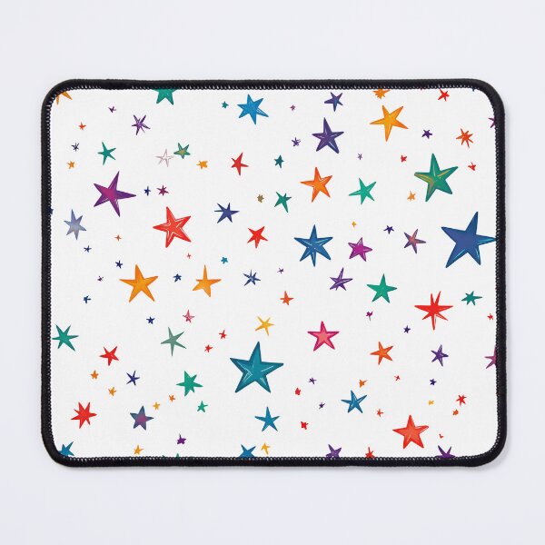 Item preview, Rainbow Star Explosion Saint Valentine's Day - Cute Kawaii Cosmic Sparkle Art Print designed and sold by DesignArtist.ia.