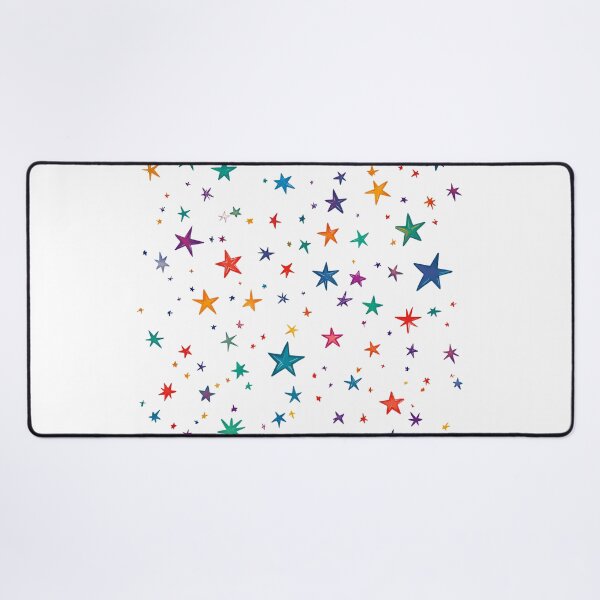 Item preview, Rainbow Star Explosion Saint Valentine's Day - Cute Kawaii Cosmic Sparkle Art Print designed and sold by DesignArtist.ia.
