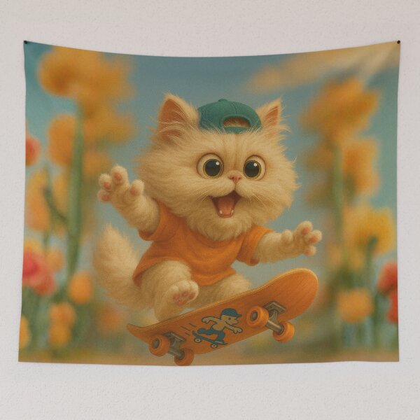 Item preview, Skater Persian Cat designed and sold by Sillytoe.
