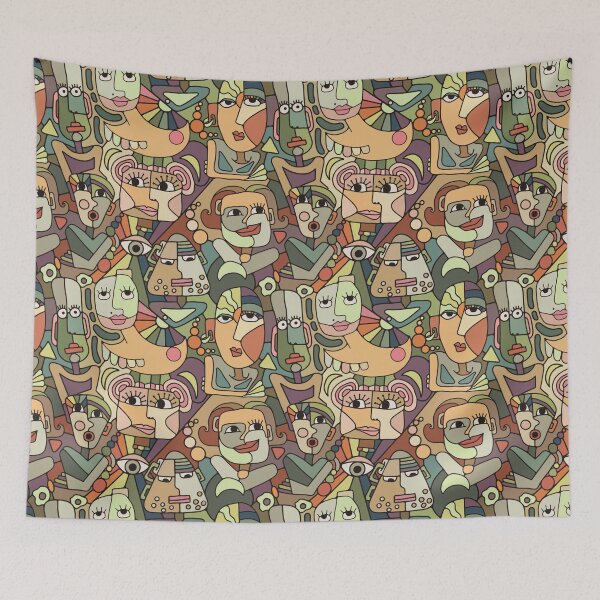 Item preview, Colorful Silly Faces designed and sold by Unhinged Heather.
