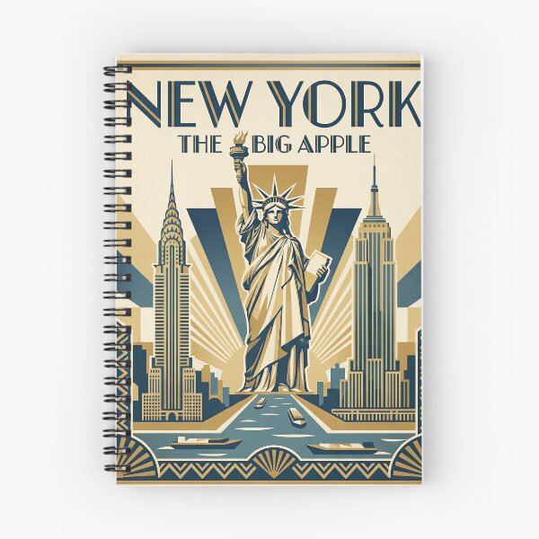 Item preview, Art Deco New York Big Apple  designed and sold by BrickByDream.