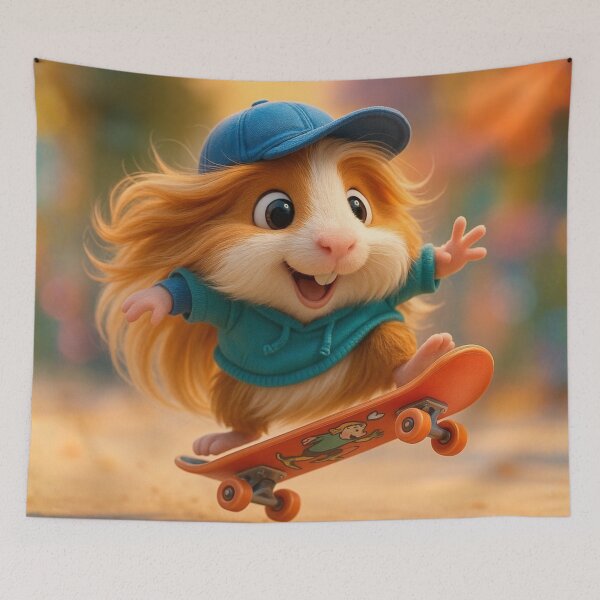 Item preview, Skater Peruvian Guinea Pig designed and sold by Sillytoe.