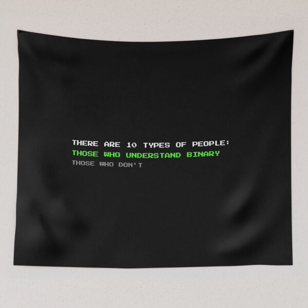 Item preview, There Are 10 Types of People Binary Math Humor designed and sold by vividlukas.