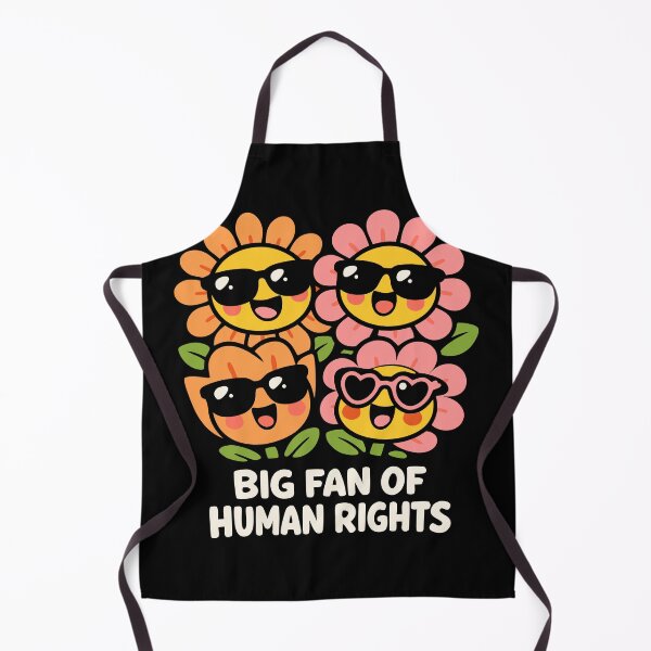 Item preview, Big Fan of Human Rights - Kawaii Retro Flower Power designed and sold by WavesStation.