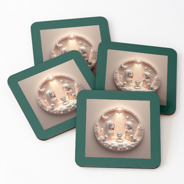 Item preview, Jesus, Savior of His People – Cute 3D Nativity Grace Label  designed and sold by PaintMeWorld.