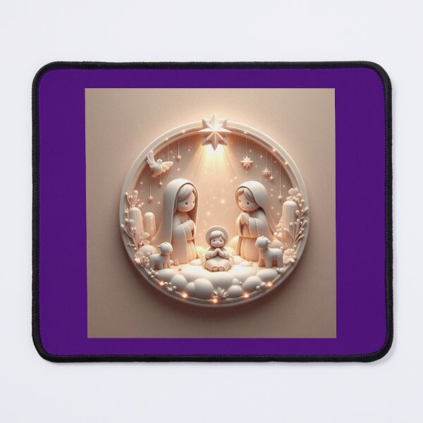 Item preview, Jesus, Savior of His People – Cute 3D Nativity Grace Label designed and sold by PaintMeWorld.