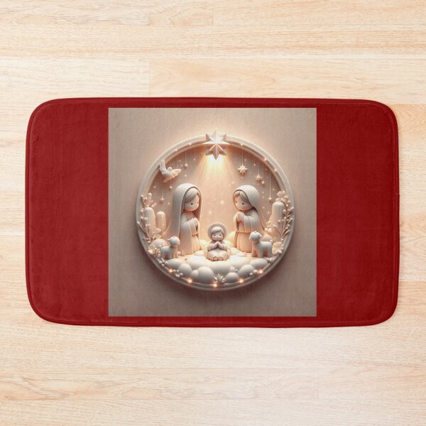 Item preview, Jesus, Savior of His People – Cute 3D Nativity Grace Label  designed and sold by PaintMeWorld.