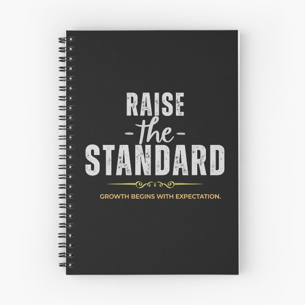 Item preview, Raise The Standard – Minimalist Leadership Motivation Typography Design designed and sold by AdicretorDesign.