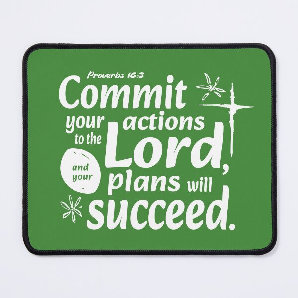 Item preview, Proverbs 16:3 white lettering designed and sold by rejoice-art.