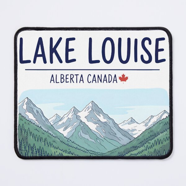 Item preview, Lake Louise Alberta Canada Cute Colorful Landscape Moose designed and sold by HowToCanadian.