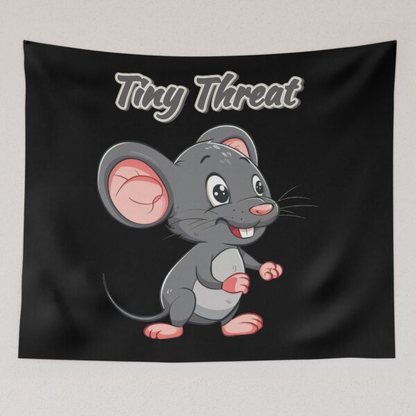 Item preview, Street Mouse Soft Chaos Collection – Tiny Threat Sarcastic Cute Rat Meme Art designed and sold by MiraLumeStudio.