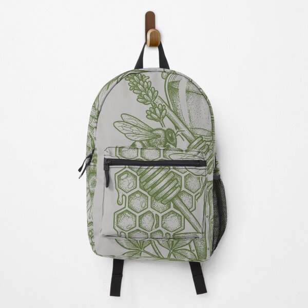 Item preview, Sage Green Botanical Bee - Vintage Herbology Chart designed and sold by DigitalGlade.